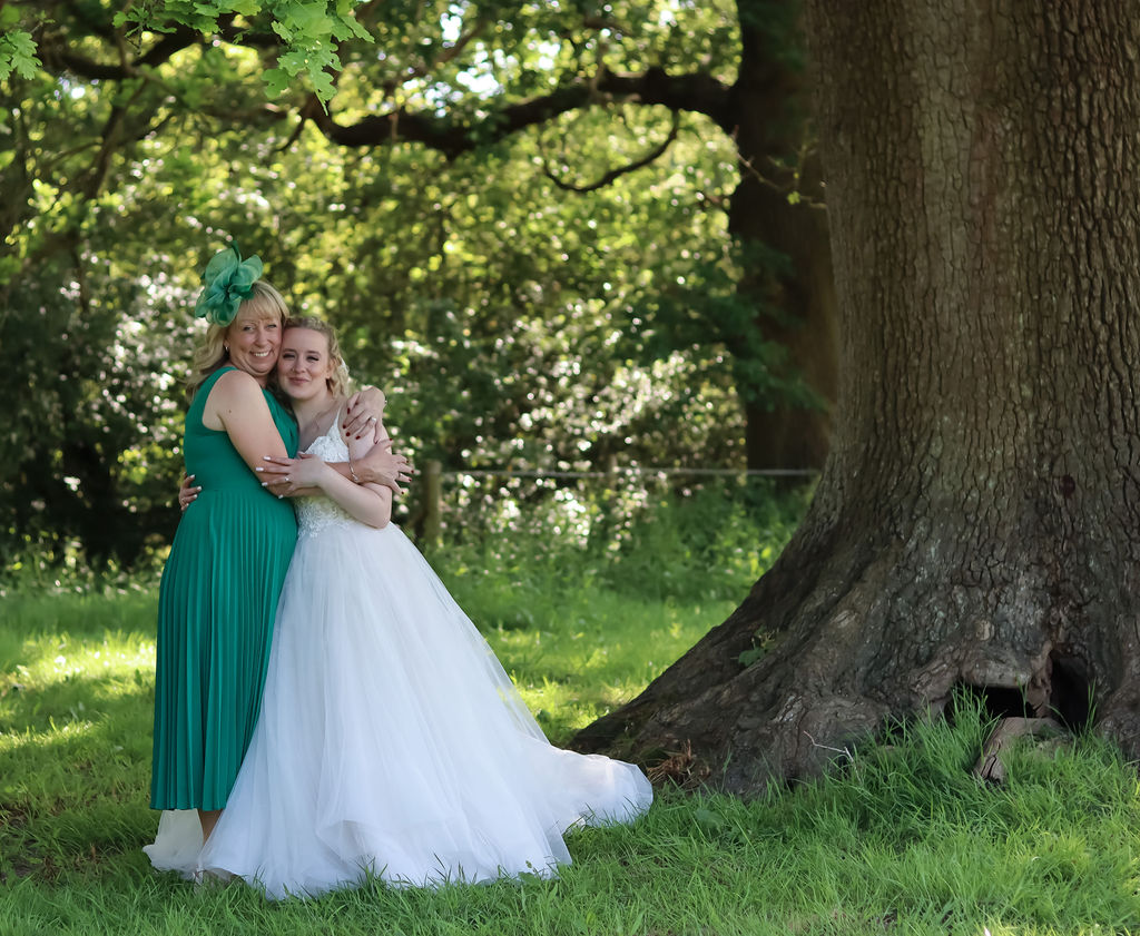 Celebrant Karen Dapson at family wedding ceremony
